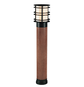 Kontrola Světelný sloupek Stockholm 1429 černé dřevo 9005 85cm 8,5W 3000K Norlys
