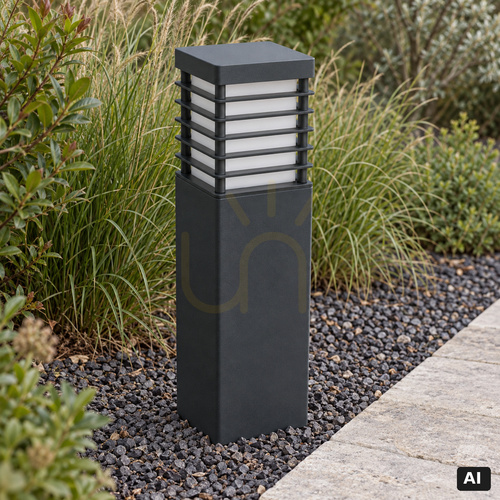 Kontrola Sloupkové svítidlo NORLYS HALMSTAD 1489GR grafitové LED 8,5 W 3000 K 49 cm IP65
