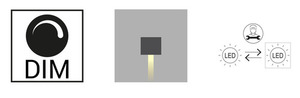 LILLEHAMMER 1584WH venkovní nástěnná lampa bílá LED 4W 3000K - NORLYS small 2