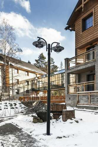 Kontrola Venkovní sloupové světlo NORLYS Oslo 242GA pozinkované E27 IP55 LED dokončit
