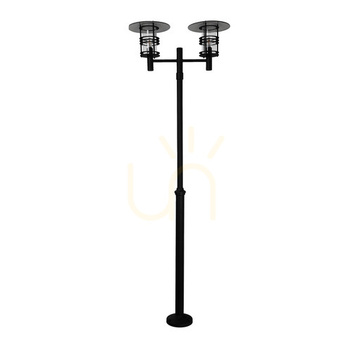 Kontrola STOCKHOLM 283BL černá 252cm 2 x E27 zahradní/parková lucerna - NORLYS