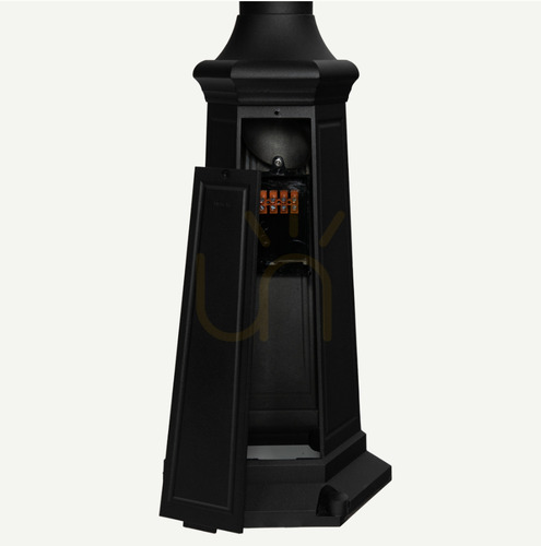 Kontrola Osvětlovací sloupek NORLYS Lamppost černý 120–220 cm 3010BL