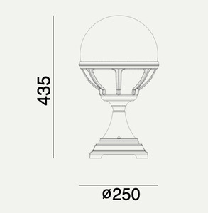 Bologna 312 White E27 Led 9W small 1