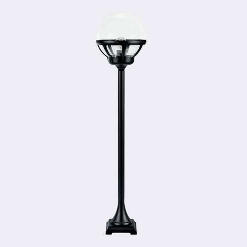 Kontrola Venkovní sloupkové svítidlo NORLYS Bologna 314BL černé RAL 9005 E27 117,5 cm