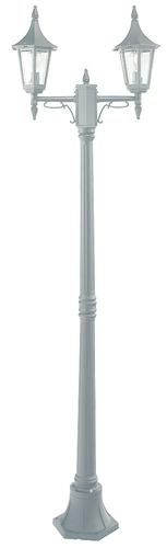 Kontrola Venkovní stojací svítidlo NORLYS Rimini 402WH bílé 2×E27 188 cm