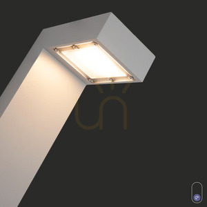 Sloupkové venkovní svítidlo NORLYS Asker Pro 5217AL hliník 55 cm LED 7,7W 4000K IP65 small 1