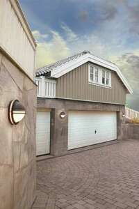 Venkovní nástěnné svítidlo BERLIN 617BL 8W 3000K černá RAL-9005 - NORLYS small 1