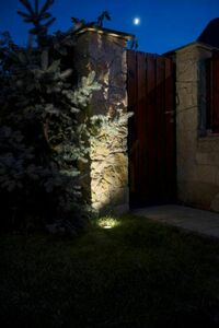 Venkovní pochozí LED světlo SU-MA ST 5024 B stříbrné 1W 3000K small 2