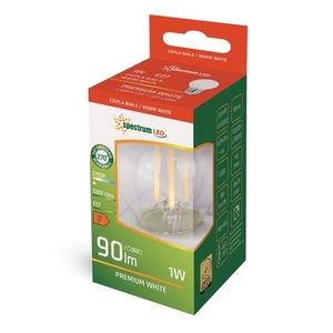 Led Ball E27 230 V 1 W Cog Ww Mléčné spektrum 1 Led Ball E27 230 V 1 W Cog Ww Mléčné spektrum small 1
