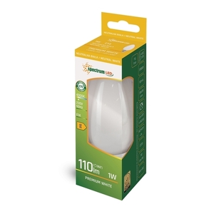 LED svíčka E14 230 V 1 W Cog Nw Mléčné spektrum small 1