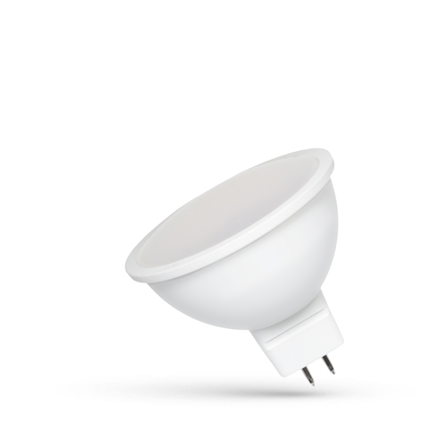 Kontrola Led Mr16 12 V 6 W Smd Nw se spektrem z mléčného skla