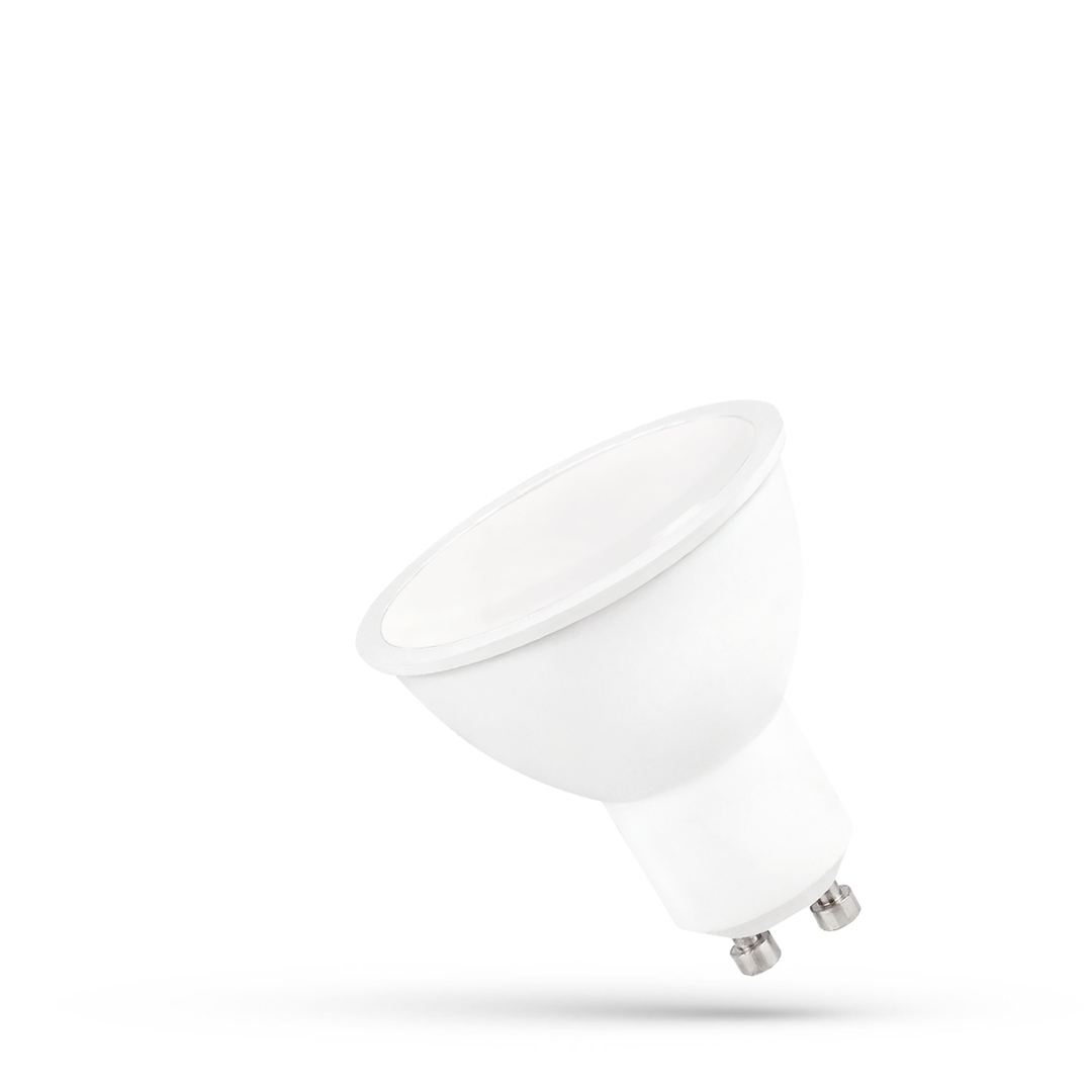 Kontrola Led Gu10 230 V 9 W Smd Nw s mléčným sklem bílé spektrum. Led Gu10 230 V 9 W Smd Nw s mléčným sklem bílé spektrum.