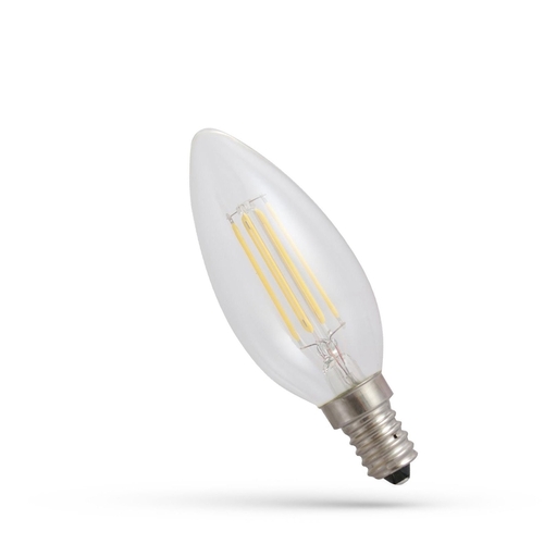 Kontrola LED svíčka E14 230 V 5,5 W Cog Ww Clear Stmívatelné spektrum