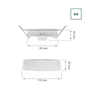 Algine Eco 2w1 povrchové svítidlo 6 Ww 230 V 110st Ip20 Ik06 115x35mm bílé kulaté 4 Algine Eco 2w1 povrchové svítidlo 6 Ww 230 V 110st Ip20 Ik06 115x35mm bílé kulaté small 4