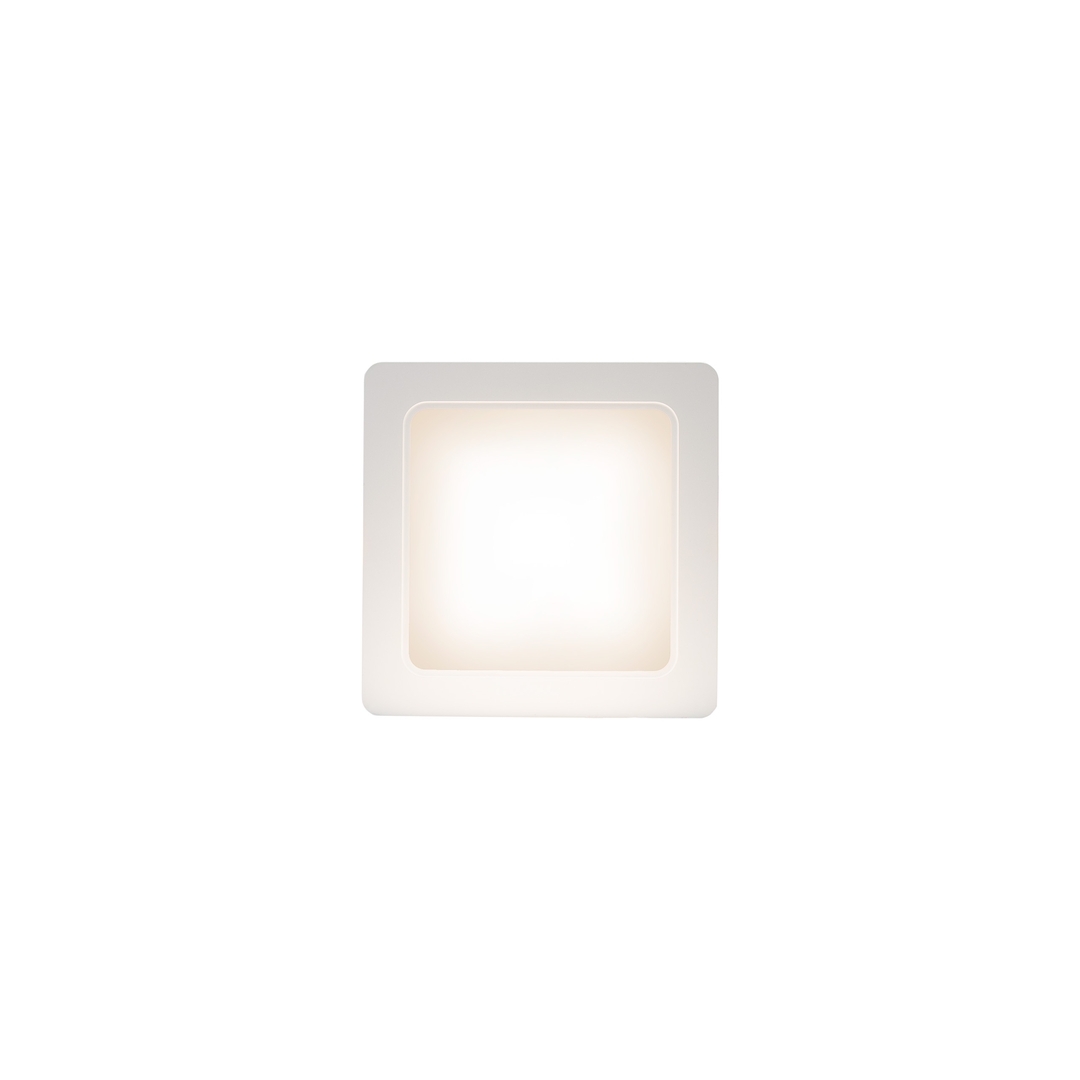 Pohled Dure 3 Downlight 12 Ww 230 V 110st Ip54 Ik06 145x145x34 White Square Integrovaný zdroj napájení Dure 3 Downlight 12 Ww 230 V 110st Ip54 Ik06 145x145x34 White Square Integrovaný zdroj napájení