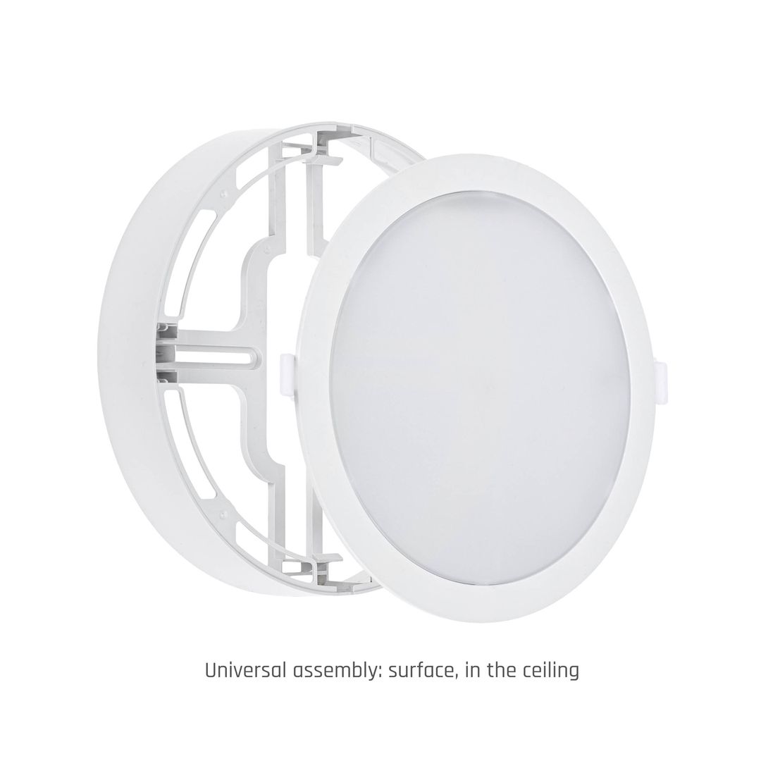 Náhled Algine Eco 2w1 povrchové svítidlo 18 Ww 230 V 110st Ip20 Ik06 223x35mm bílé kulaté Algine Eco 2w1 povrchové svítidlo 18 Ww 230 V 110st Ip20 Ik06 223x35mm bílé kulaté