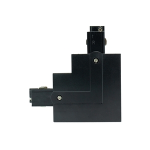 L Pravý konektor pod omítku pro přípojnice Eurostandard - EUTRAC - Black Spectrum L-R small 1
