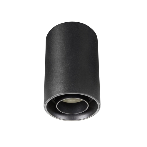 Kontrola Chloe Gu10 Spot Povrchová montáž Gu10 250 V Ip20 80x130mm Černá kulatá pohyblivá