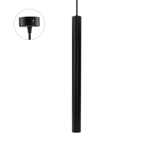 Kontrola CHLOE Slim MR11 závěsná lampa IP20 40x500+1m kabel černá Nastavitelný úhel světla