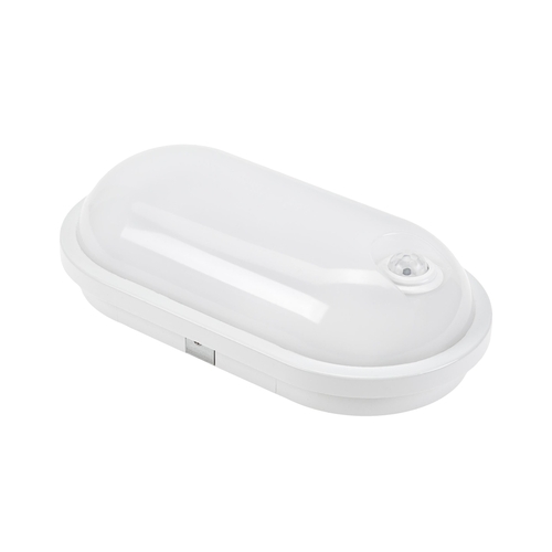 Kontrola Technic Channel Lamp 20 W Nw 230 V 120st Ip54 Ik07 270x145x70mm White Oval Motion Sensor Pir.