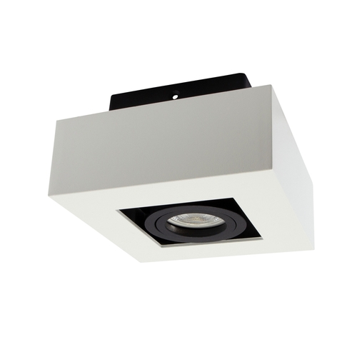 Kontrola Mirora Gu10 Povrchová montáž Gu10 250 V Ip20 145 X145 X85mm Bílá černá Čtvercová pohyblivá