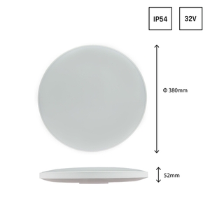 Nymphea Black & White Rings 32 Ww 230 V 115st Ip54 Fi380x55 White/Black Round. 6 Nymphea Black & White Rings 32 Ww 230 V 115st Ip54 Fi380x55 White/Black Round. small 6