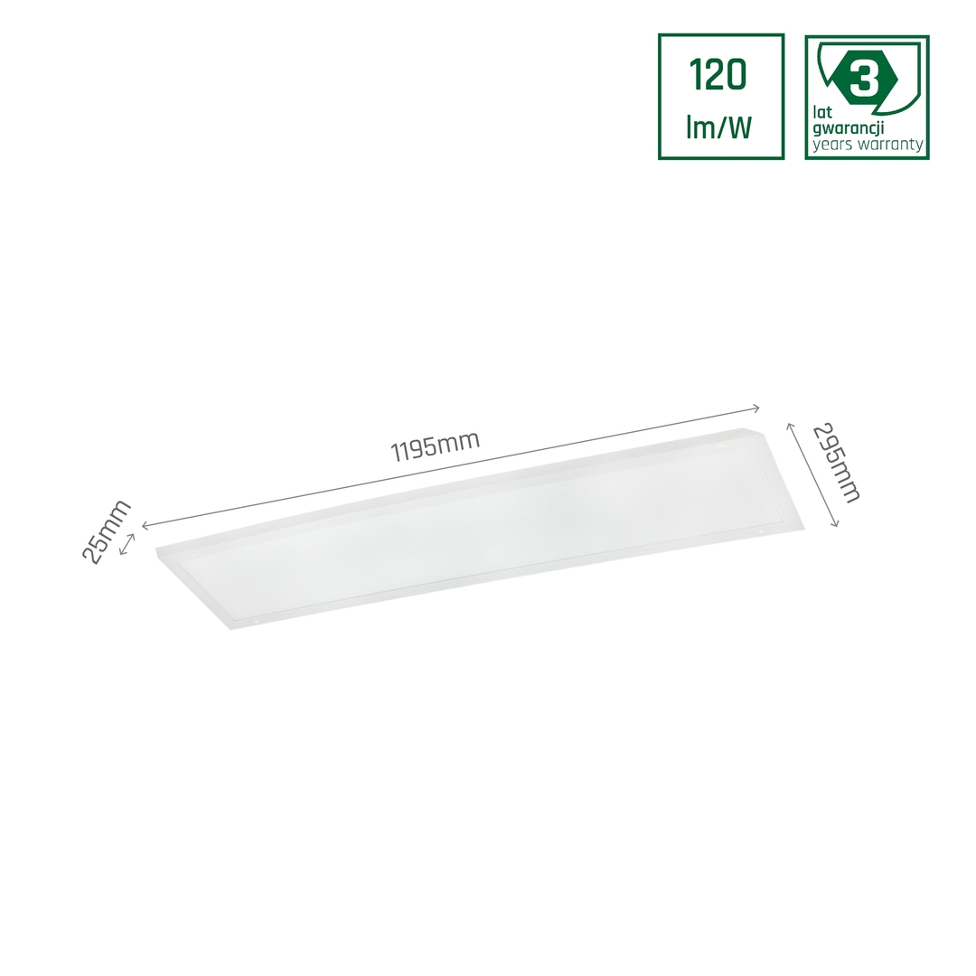 Zobrazit Panel podsvícení Algine 40 W Cw 230 V 120st Ip20 300x1200x25 Bílá Panel podsvícení Algine 40 W Cw 230 V 120st Ip20 300x1200x25 Bílá
