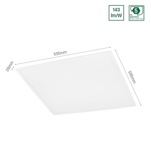 Panel podsvícení Algine 30 W Nw 230 V 120st Ip20 600x600x28 Bílá 5 let záruka small 4