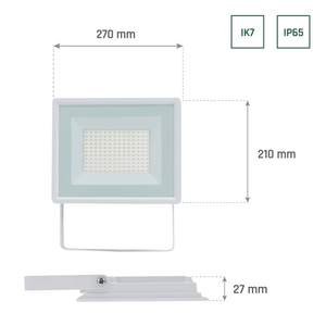 Reflektor Noctis Lux 3 100 W Cw 230 V Ip65 270x210x27mm bílý small 6