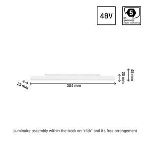 Systém Shift Line S Svítidlo pro přípojnice 304x23x42mm 8W 100st White Záruka 5 let. 2 Systém Shift Line S Svítidlo pro přípojnice 304x23x42mm 8W 100st White Záruka 5 let. small 2