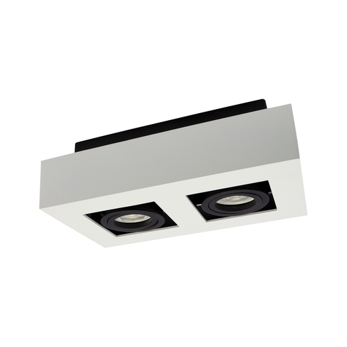 Kontrola Mirora Gu10 X2 Povrchová montáž Gu10 250 V Ip20 255 X145 X85 mm Bílá černá obdélníková pohyblivá