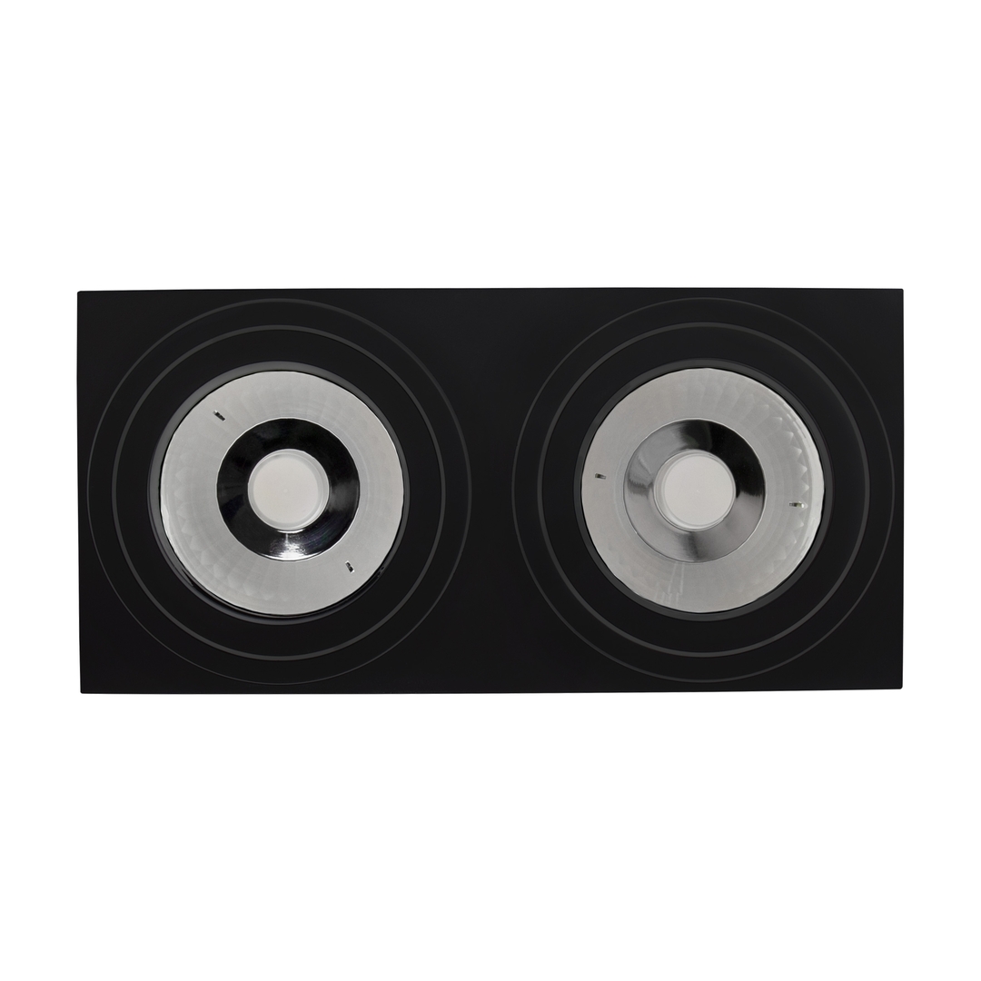 Zobrazit Mirora Ar111 X2 s povrchovou montáží Gu10 250 V Ip20 293 X145 X 85 mm černá obdélníková pohyblivá Mirora Ar111 X2 s povrchovou montáží Gu10 250 V Ip20 293 X145 X 85 mm černá obdélníková pohyblivá