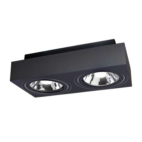 Kontrola Mirora Ar111 X2 s povrchovou montáží Gu10 250 V Ip20 293 X145 X 85 mm černá obdélníková pohyblivá