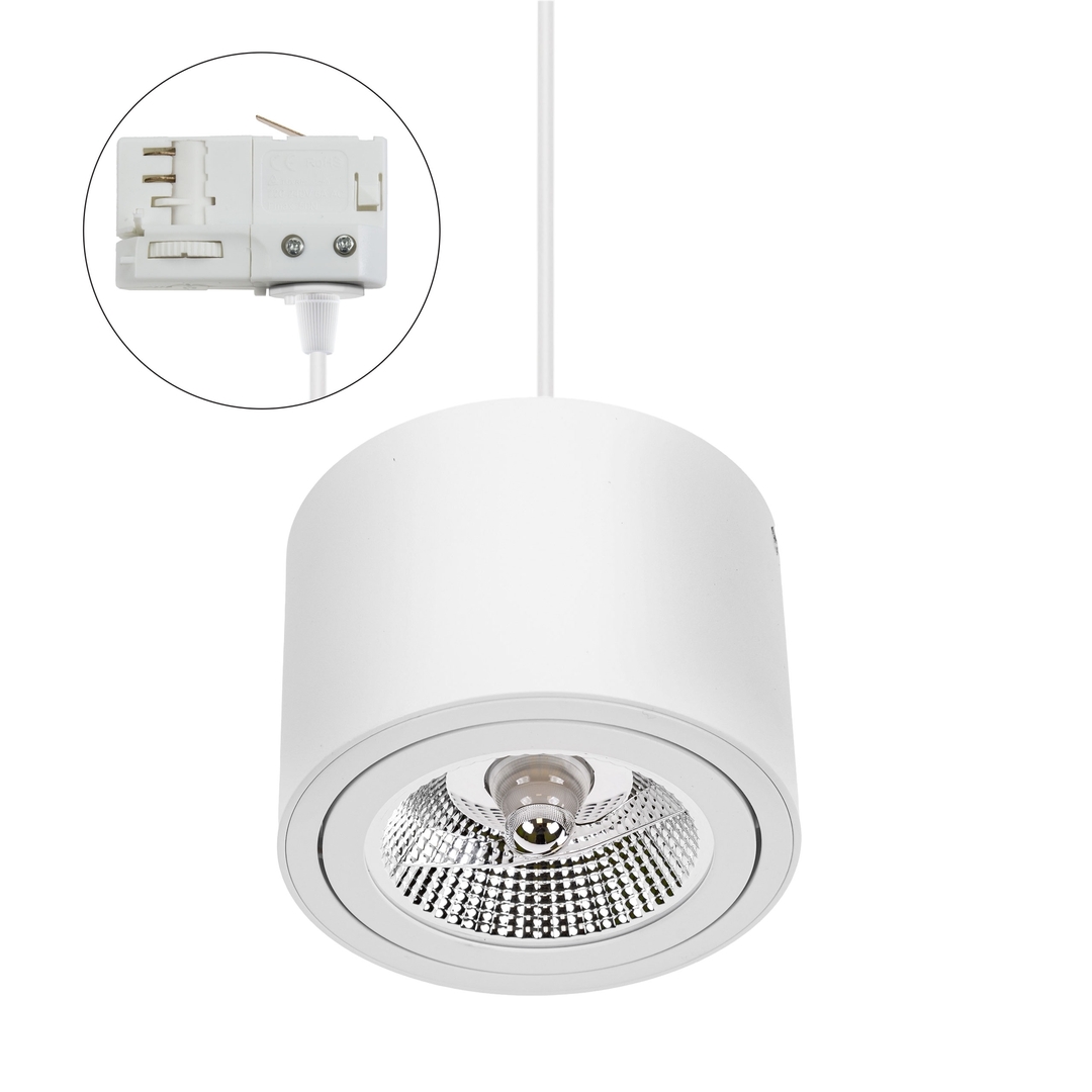 Kontrola Chloe Ar111 Povrchová montáž Gu10 250 V Ip20 139x100mm Bílá kulatá pohyblivá dráha Chloe Ar111 Povrchová montáž Gu10 250 V Ip20 139x100mm Bílá kulatá pohyblivá dráha