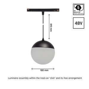 System Shift Globe P Svítidlo Sphere Overhangs on String 100 (850mm Cable) 5W 165st Black Záruka 5 let. 5 System Shift Globe P Svítidlo Sphere Overhangs on String 100 (850mm Cable) 5W 165st Black Záruka 5 let. small 5