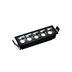Mřížka Model L Flush Mount 47x45x147 mm, 12 W, 45°, barva černá 1 Mřížka Model L Flush Mount 47x45x147 mm, 12 W, 45°, barva černá small 1