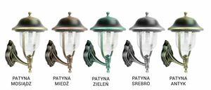 Venkovní nástěnné svítidlo SU-MA Prince černá patina E27 IP43 K 3012/1/O g small 4