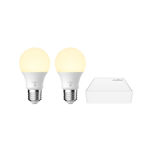 Kontrola Startovací sada Nordlux Smart 2070062701 – 2 LED žárovky E27 a můstek EU, bílá