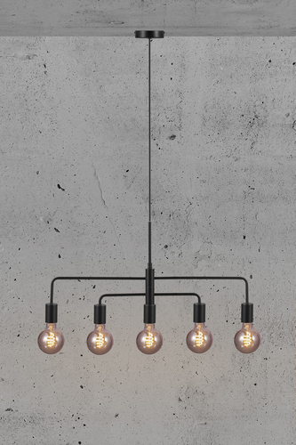 Kontrola Závěsné svítidlo GLOOM Nordlux E27 40W Kovová černá