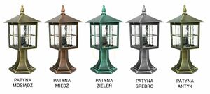 Venkovní stojací lampa SU-MA Wenecja černá patina 45 cm K 4011/1/KW small 3