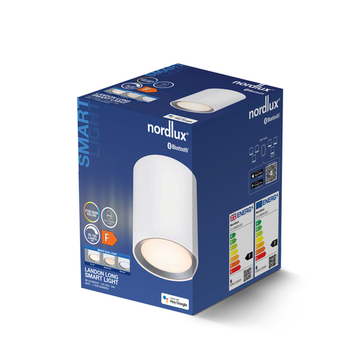 Kontrola Stropní svítidla LandonSmar Nordlux LED Metal White