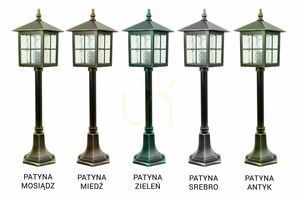 Venkovní stojací lampa SU-MA Venice K 5002/3/KW černá patina 76 cm small 6