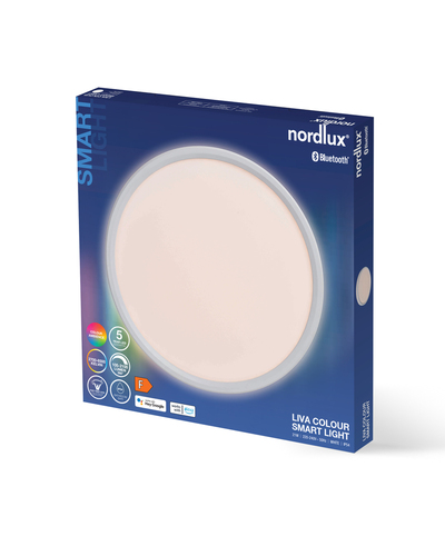Kontrola Stropní svítidla LED LivaSmart Nordlux Plastic White