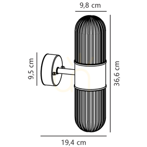 Venkovní nástěnné svítidlo KONYO Nordlux E27 2x40W kov černé small 3