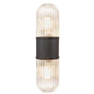 KONYO Nordlux E27 2x40W kovová nástěnná lampa černá small 1