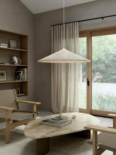 Kontrola HILL DFTP E27 3x25W Papírově bílá závěsná lampa