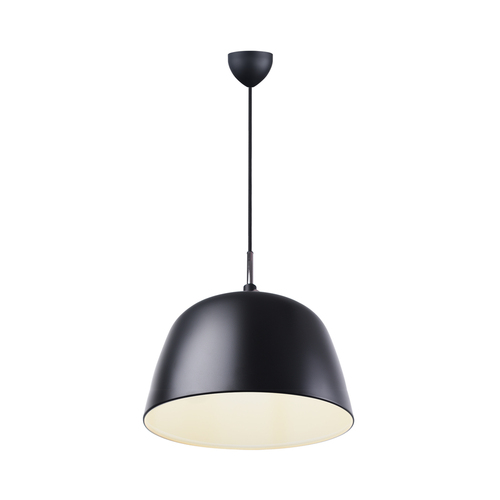 Kontrola NORBI DFTP E27 60W kovová závěsná lampa černá