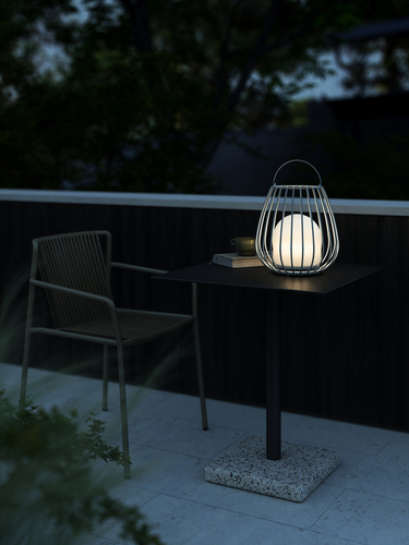 Kontrola Jim Nordlux LED kovová šedá lampa na baterie