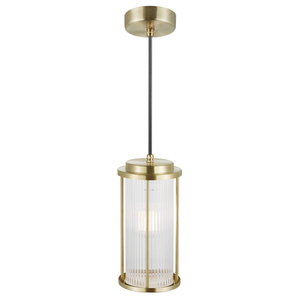 LINTON Nordlux E27 15W Mosazná závěsná lampa small 1