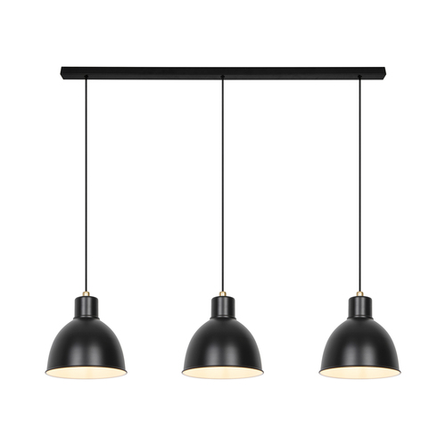 Kontrola Závěsná lampa Nordlux POP E27 3X40W Kov Černá matná